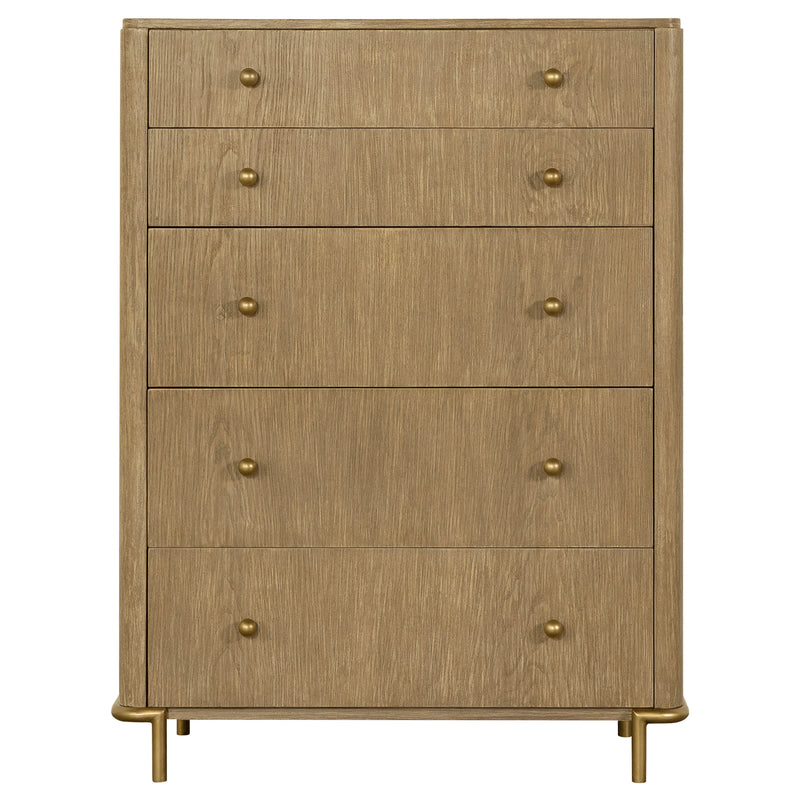 Arini 5-piece California King Bedroom Set Cream and Sand Wash