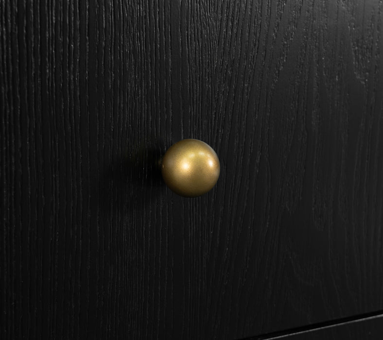 Arini 3-drawer Nightstand Black