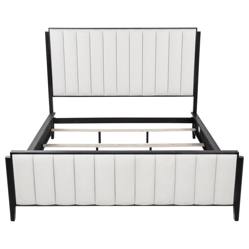 Brookmead 60-inch Upholstered California King Bed Black