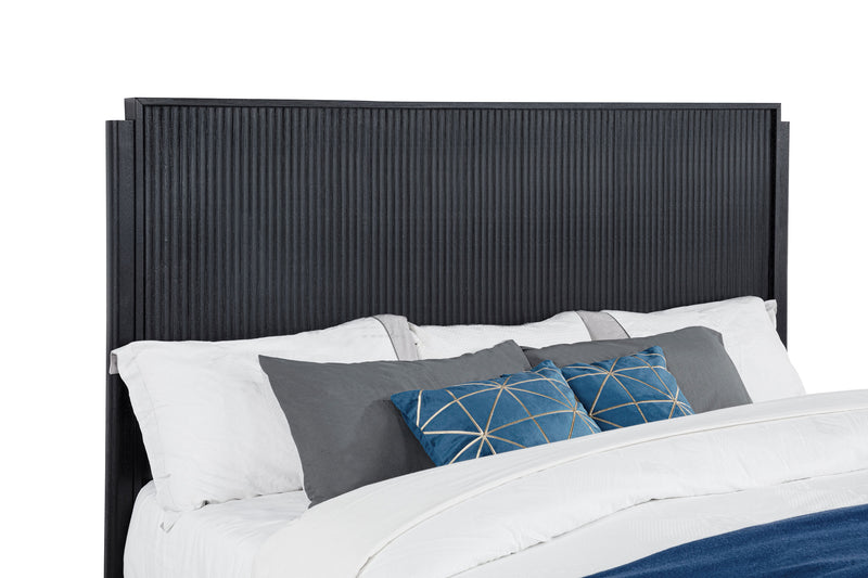 Brookmead Wood California King Panel Bed Black