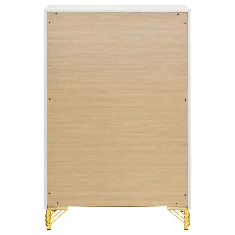 Lucia 5-drawer Bedroom Chest of Drawers White