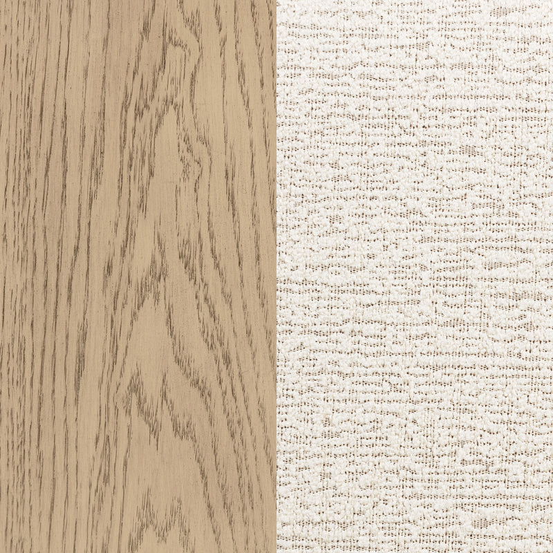 Kailani 52-inch Eastern King Wingback Bed Beige Oak