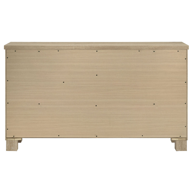 Oakglen 6-drawer Bedroom Dresser Weathered Oak