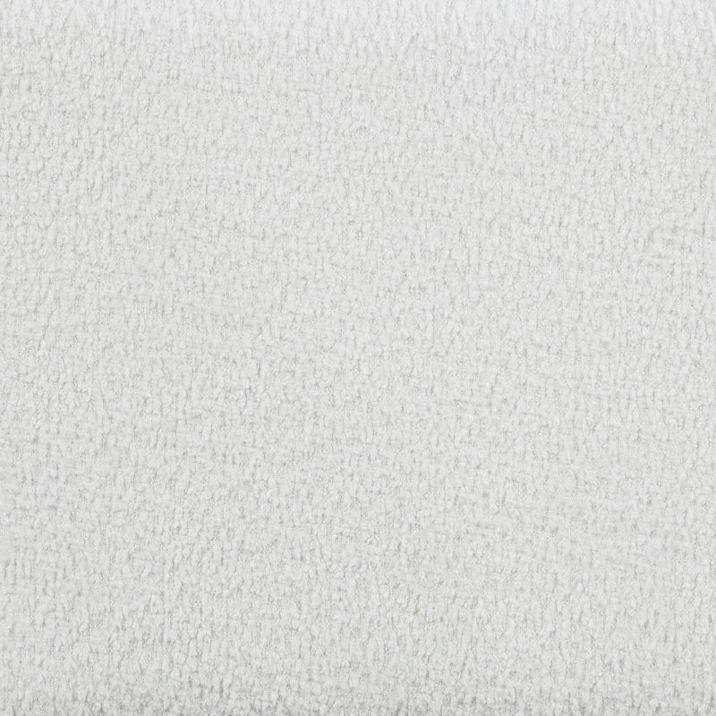 Patricia Boucle Upholstered Twin Day Bed with Trundle White
