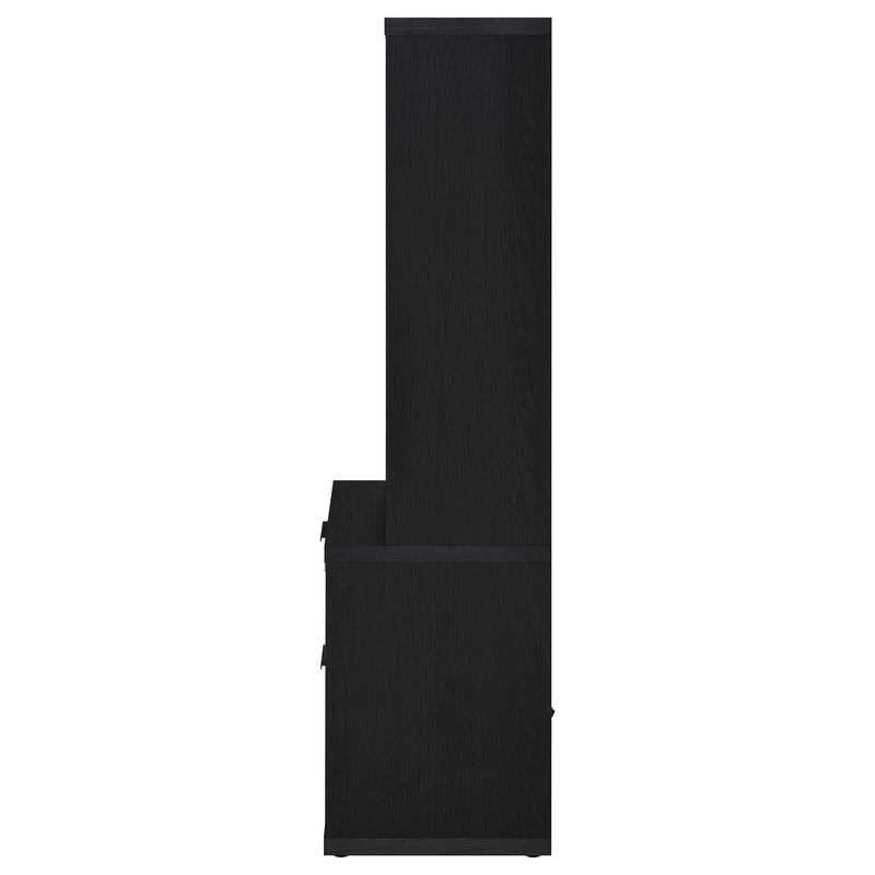 Westpark 3-piece Full Bedroom Set Bookcase Headboard Black
