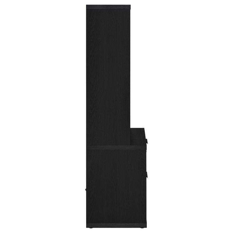 Westpark 3-piece Twin Bedroom Set Bookcase Headboard Black
