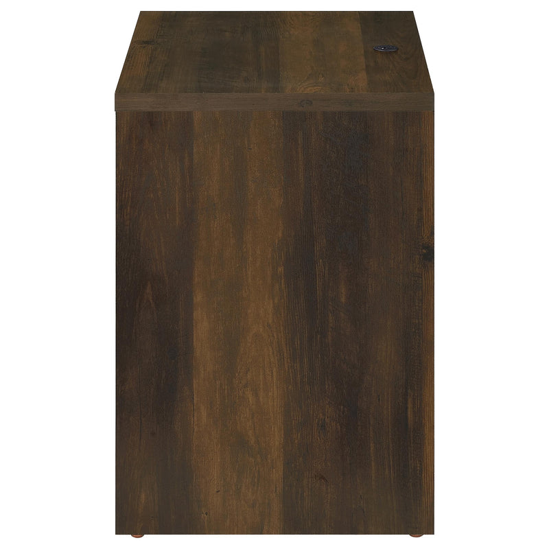 Westpark 2-drawer Nightstand LED Lights and USB Dark Pine