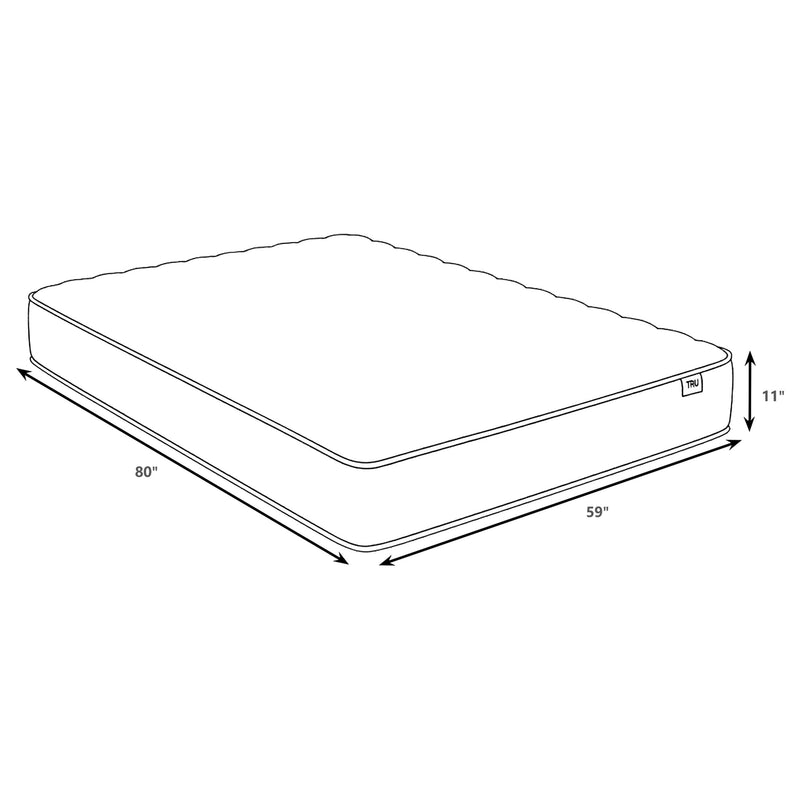 Hayes Queen Firm Tight Top Hybrid Mattress White