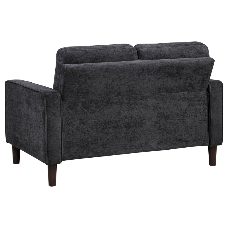 Bowen II 2-piece Upholstered Track Arm Sofa Set Steel Grey