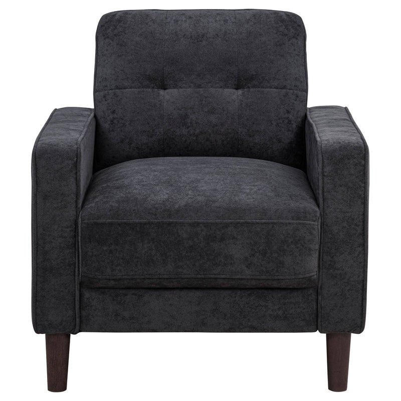 Bowen II 3-piece Upholstered Track Arm Sofa Set Steel Grey