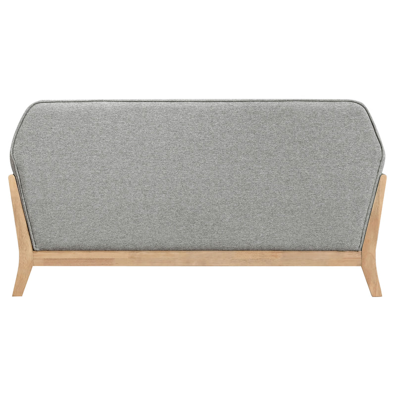 Vaughn Fabric Upholstered Flared Arm Loveseat Grey
