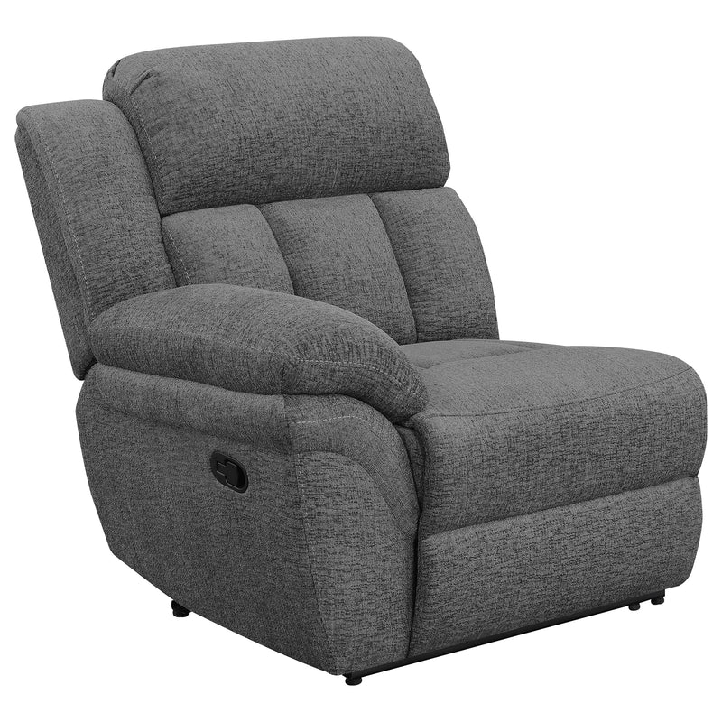 Bahrain Upholstered Motion Loveseat Charcoal