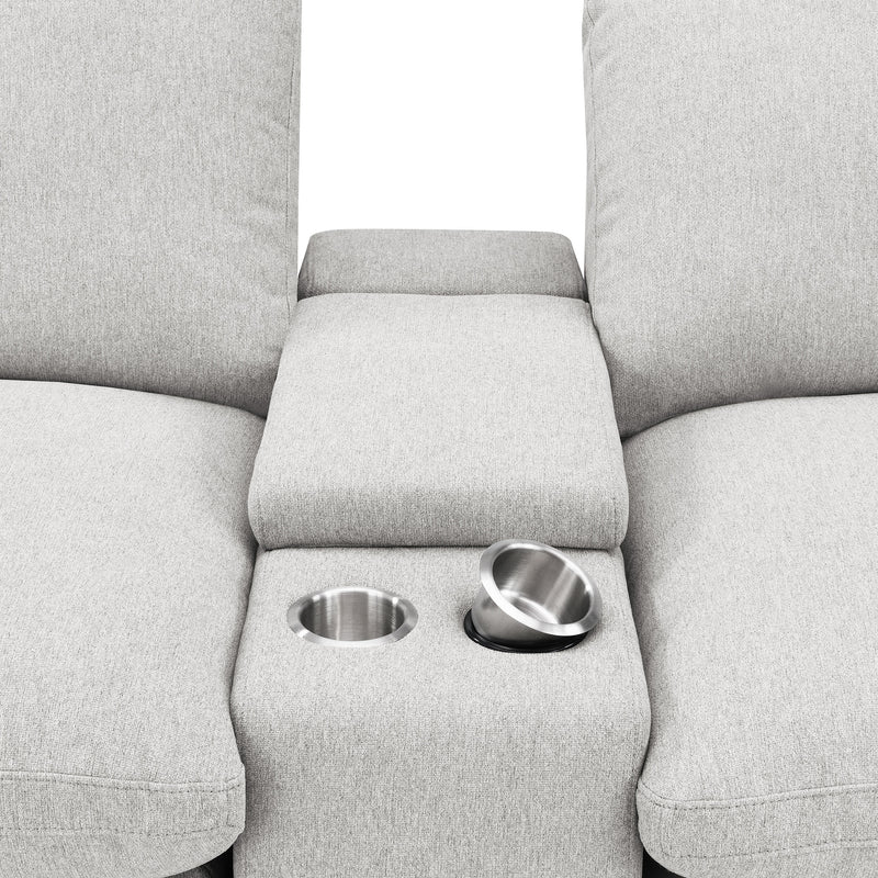 Collins 5-Piece Power Reclining Home Theater Seating Grey
