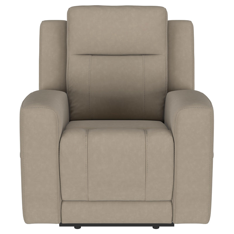 Brentwood 3-piece Upholstered Reclining Sofa Set Taupe