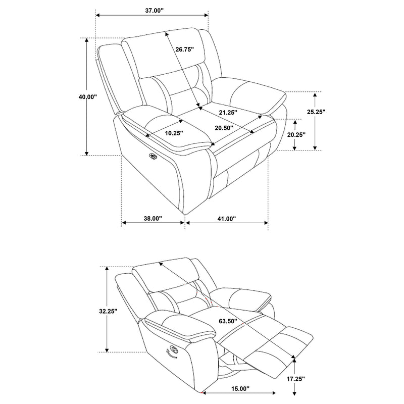 Greer Upholstered Swivel Glider Recliner Chair Taupe