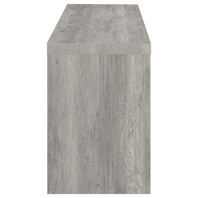 Burke 3-piece 59-inch TV Entertainment Center Grey Driftwood