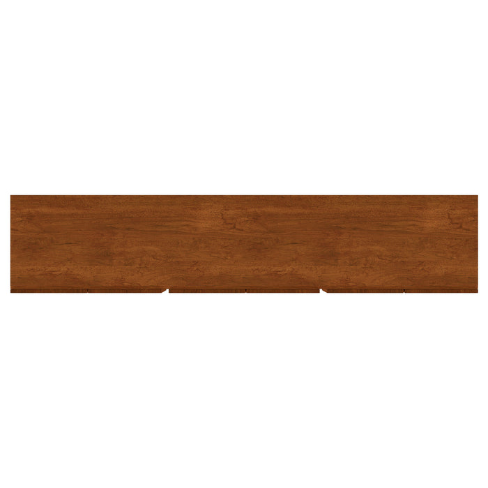 Trask 86-inch Wood TV Stand Media Console Mango Brown