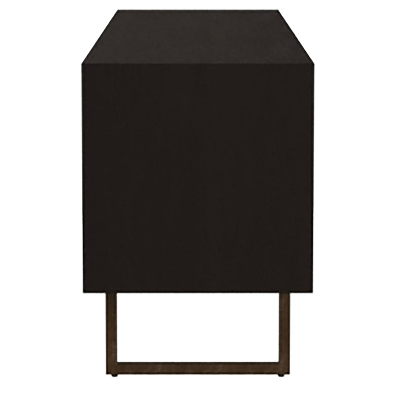 Marsden 2-door Mango Wood 70-inch TV Stand Charcoal Black