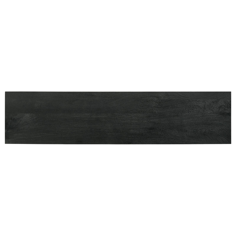 Marsden 2-door Mango Wood 70-inch TV Stand Charcoal Black