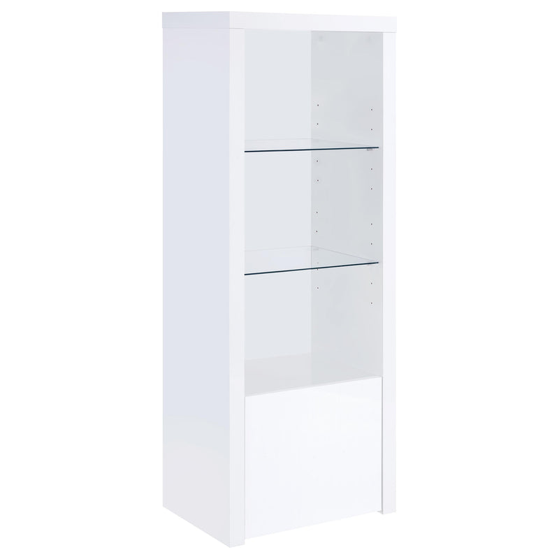 Jude 3-piece 71-inch TV Entertainment Center White High Gloss