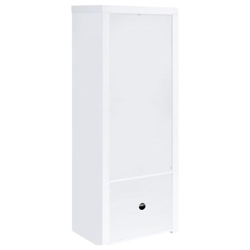 Jude 3-piece 71-inch TV Entertainment Center White High Gloss