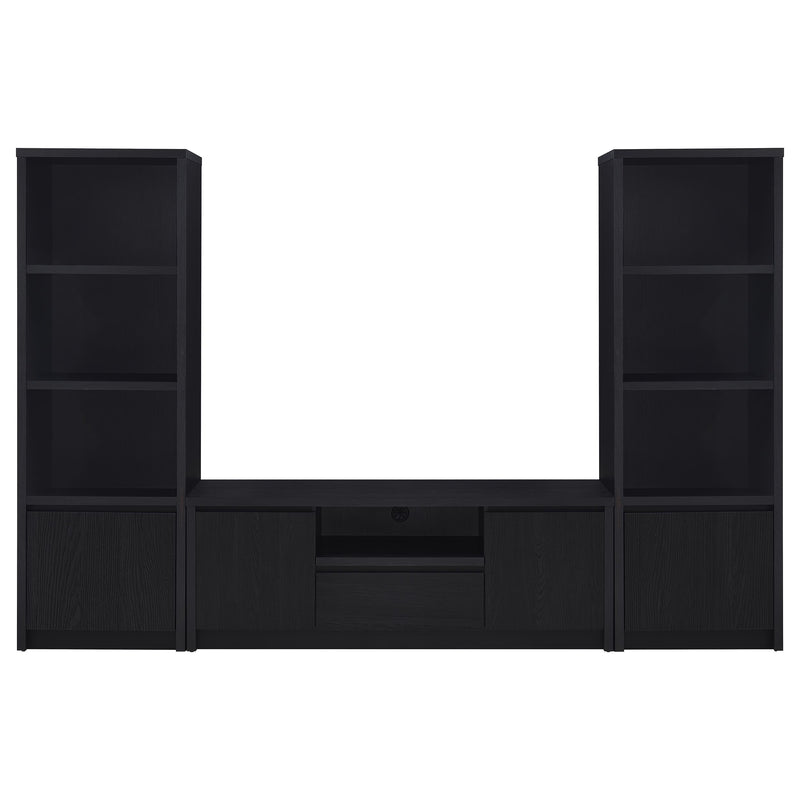 Winfield 3-piece Entertainment Center 60-inch TV Stand Black