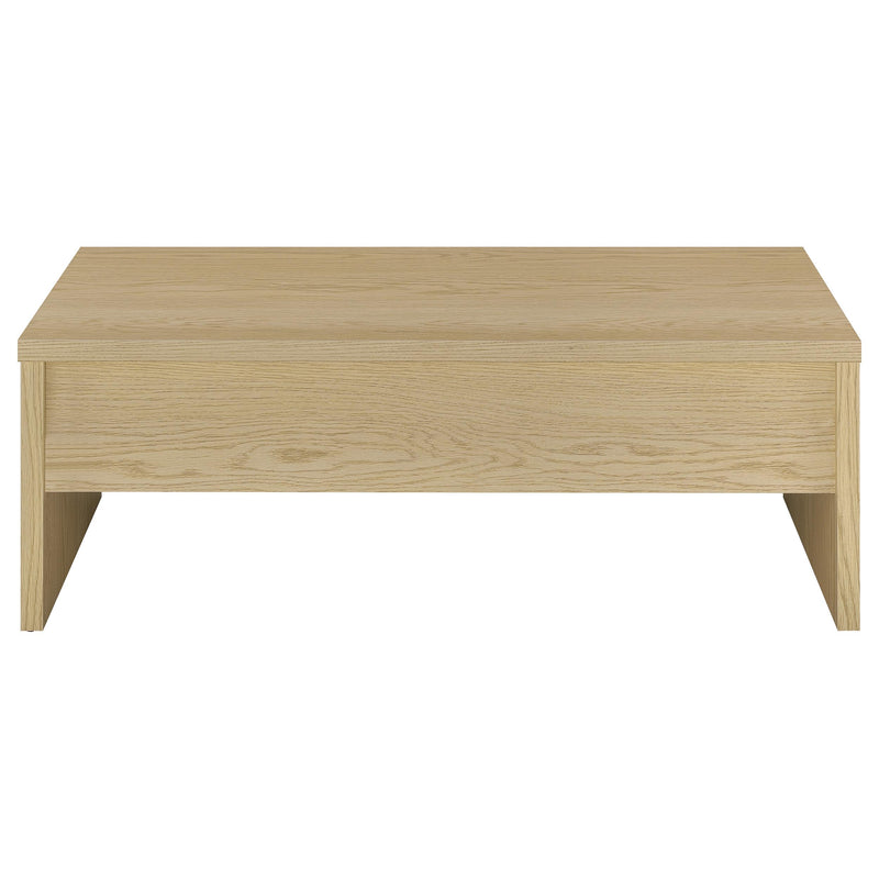 Canoga 3-piece Lift Top Cocktail Coffee Table Set Light Oak