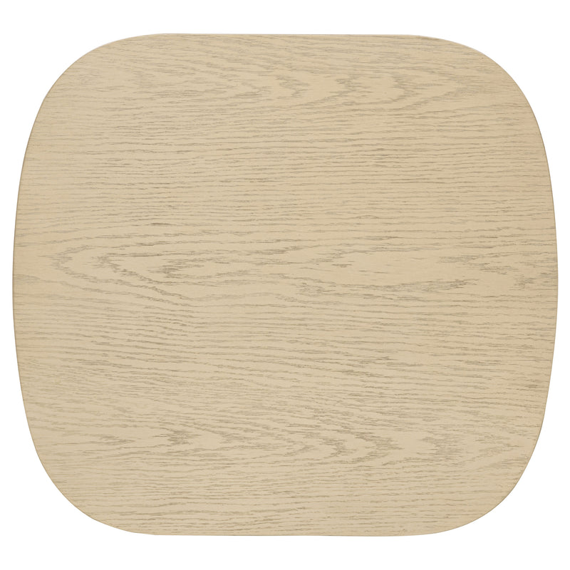 Kailani 2-piece Coastal Coffee and End Table Set Beige Oak
