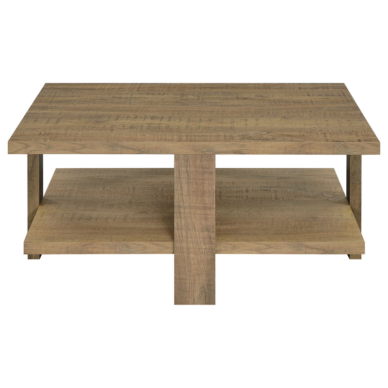 Dawn Square Engineered Wood Coffee Table Mango Brown