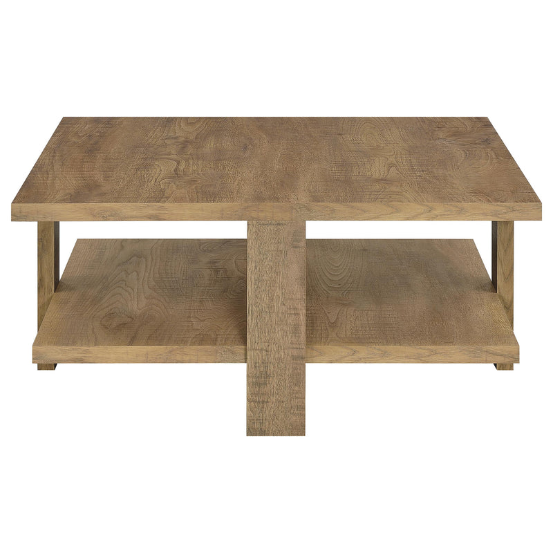 Dawn 2-piece Round Coffee and End Table Set Mango Brown