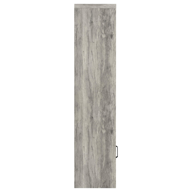 Burke 4-shelf Engineered Wood Media Tower Grey Driftwood