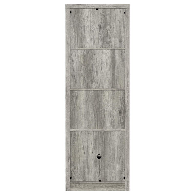 Burke 4-shelf Engineered Wood Media Tower Grey Driftwood