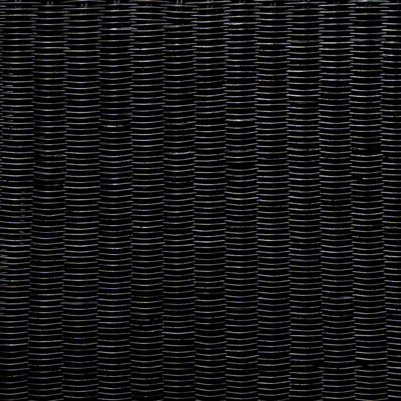 Cahya Woven Rattan Square End Table Black