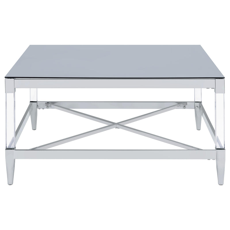 Lindley 3-piece Square Coffee and End Table Set Chrome