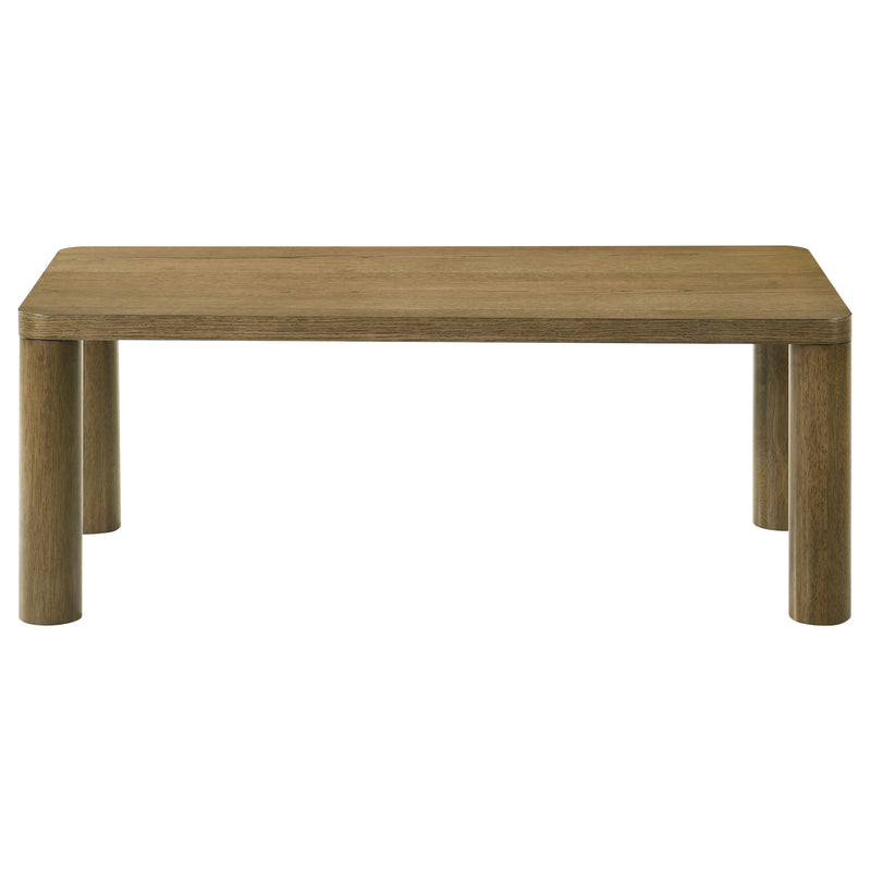 Castlewood 2-piece Cocktail Coffee Table Set Brown Oak