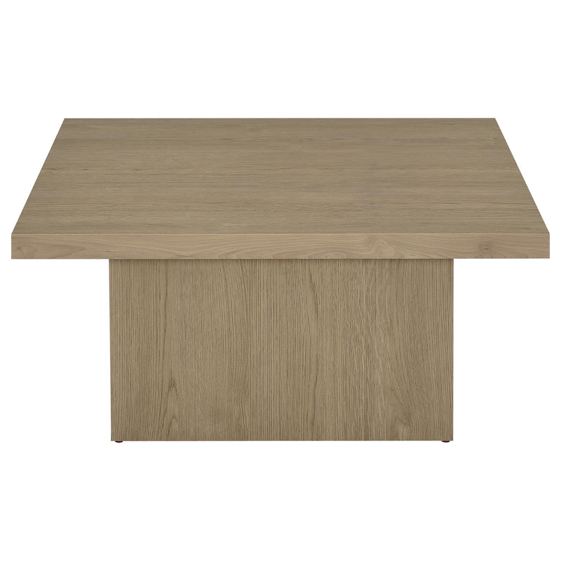 Devar 3-piece Square Cocktail Coffee End Table Set Latte