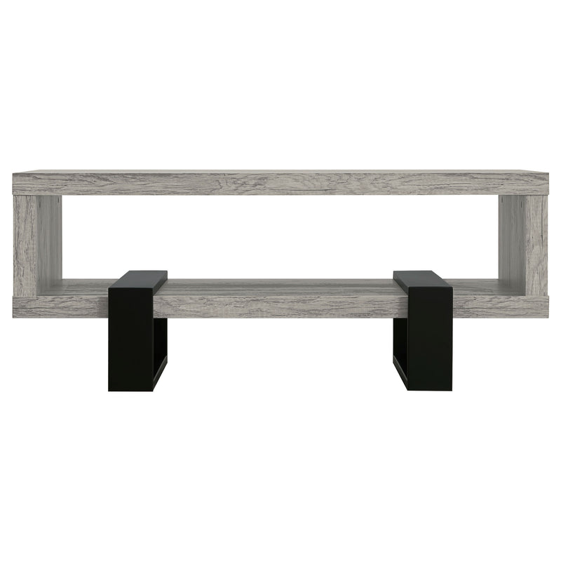 Dinard Engineered Wood Cocktail Coffee Table Grey Driftwood
