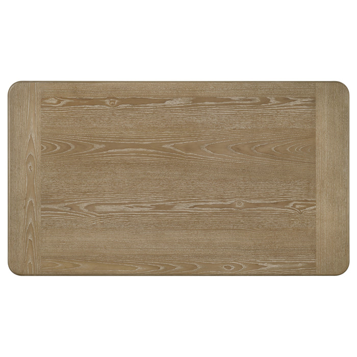 Adina 3-piece Wood Coffee Table Set Distressed Light Brown