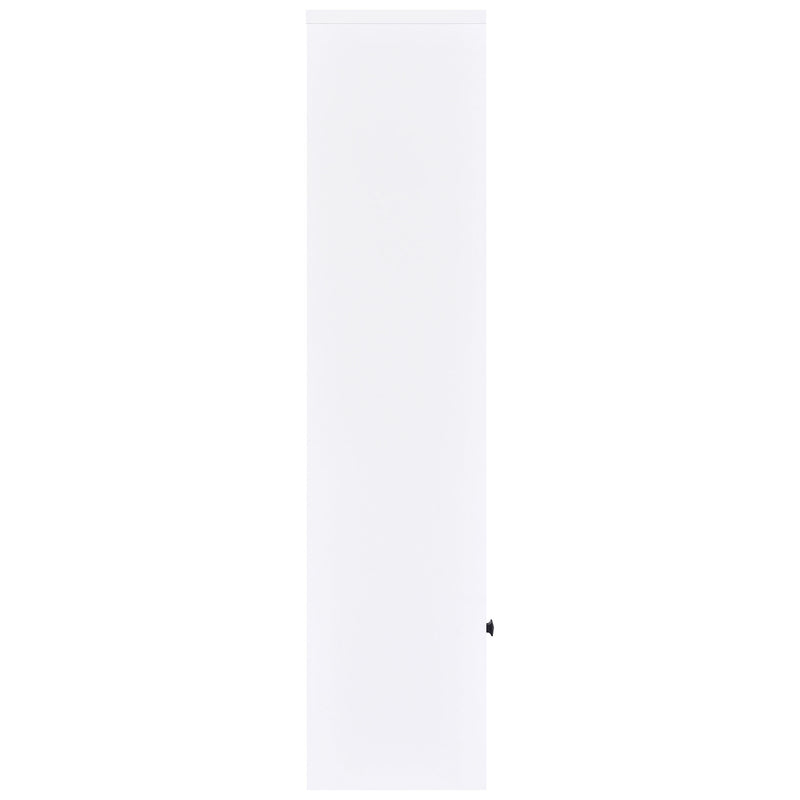 Laughlin 4-shelf Engineered Wood Media Tower White