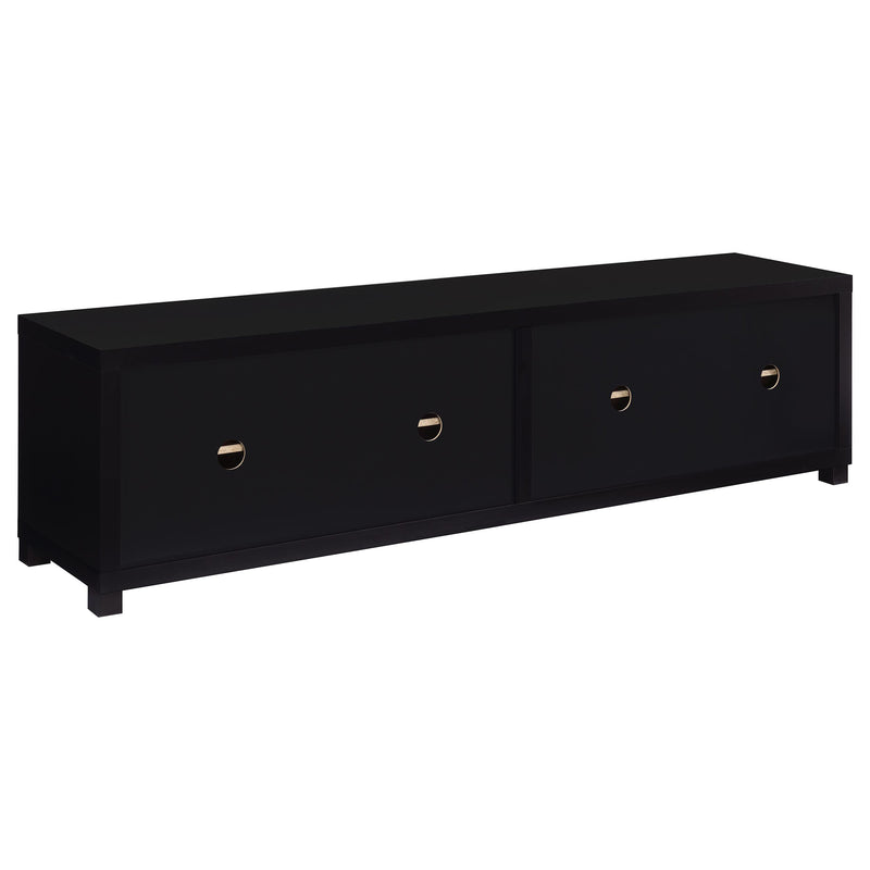 Sachin 3-piece Entertainment Center 79-inch TV Stand Black
