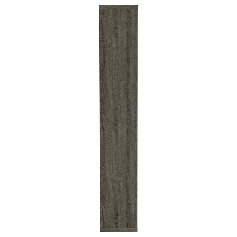Theo 71-inch 6-shelf Bookshelf Weathered Grey
