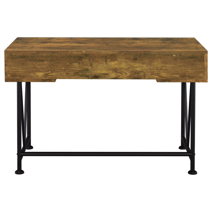 Analiese 47-inch 3-drawer Writing Desk Rustic Nutmeg