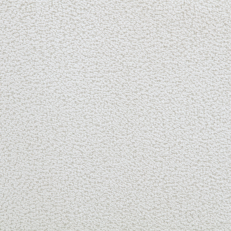 Remuda Boucle Upholstered Round Storage Ottoman Ivory
