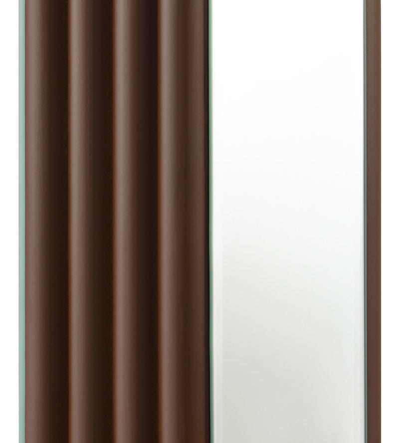 Elena 67-inch Square Tapered Mirrored Floor Lamp Brown