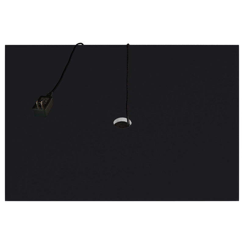 Aero 4-shelf Display Curio Cabinet with LED Lighting Black
