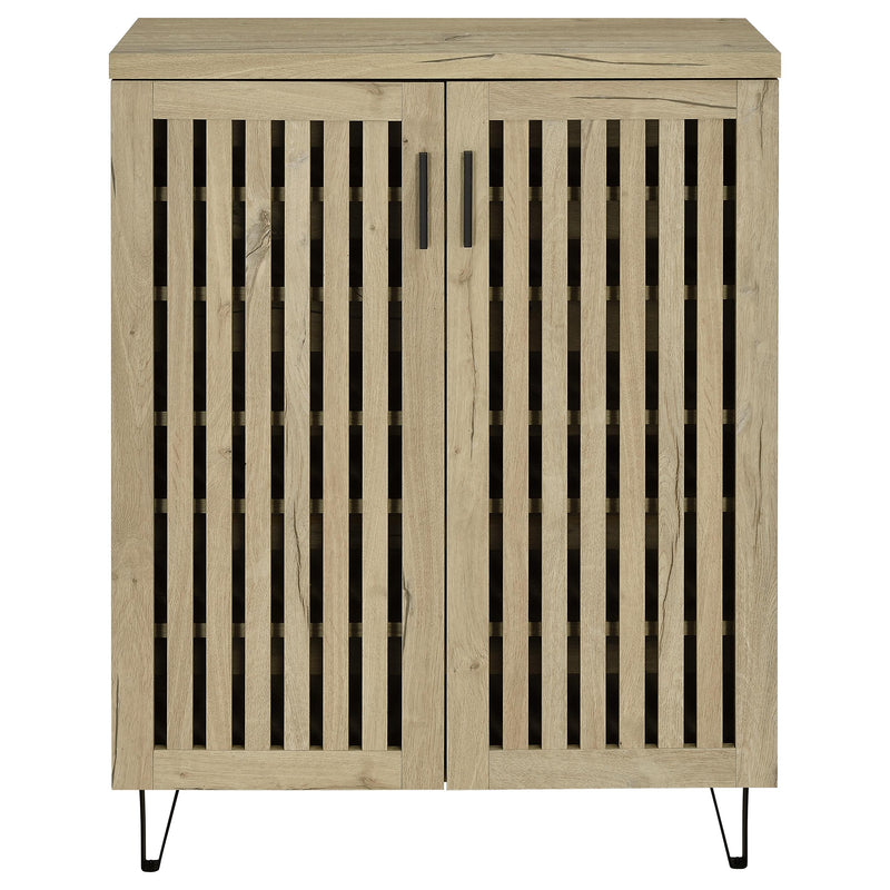 Brixton 2-door Entryway Shoe Storage Cabinets White Oak