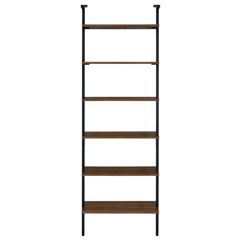 Owens 96-inch 6-shelf Wall Bookshelf Walnut