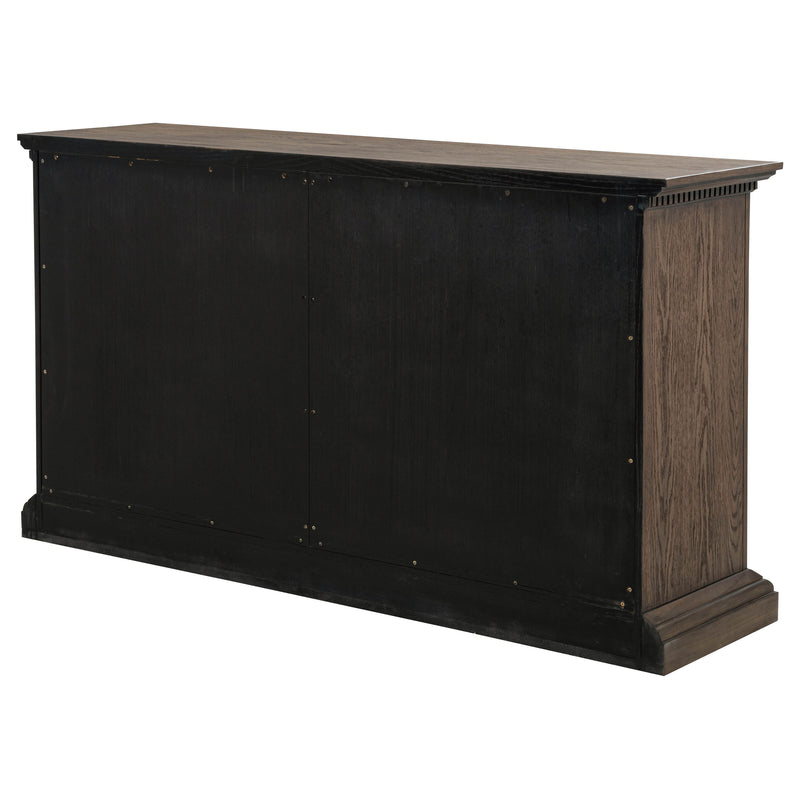 Ridgewell 2-drawer 4-door Dining Server Dark Oak