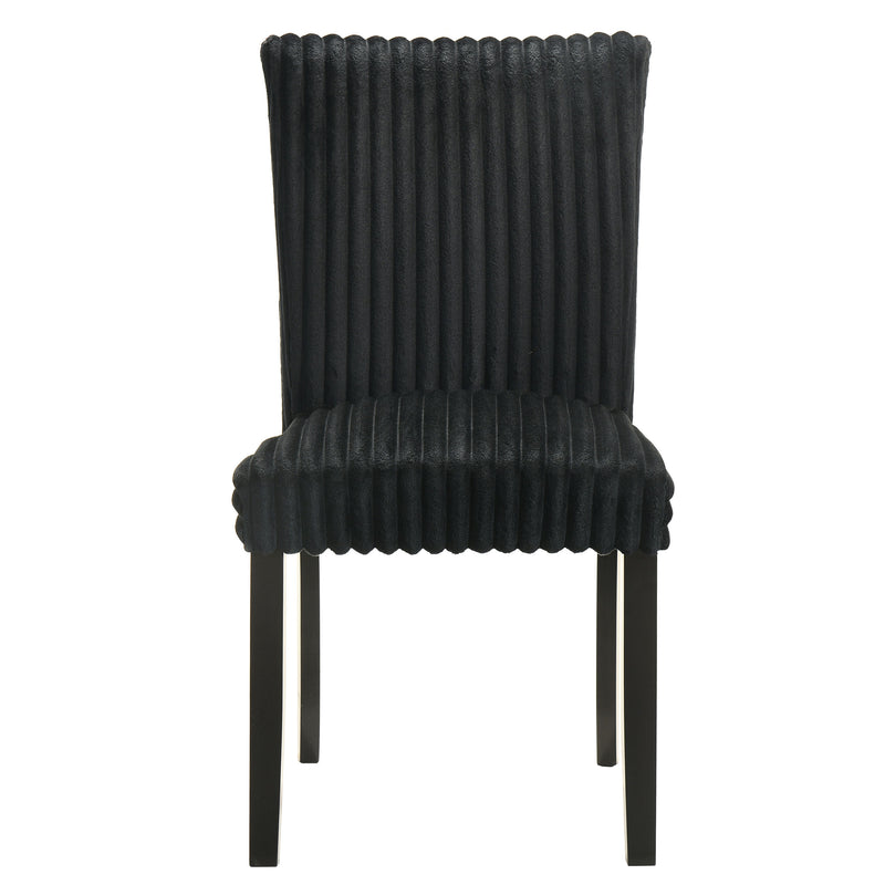 Dermott Upholstered Parson Dining Side Chair Black (Set of 2)