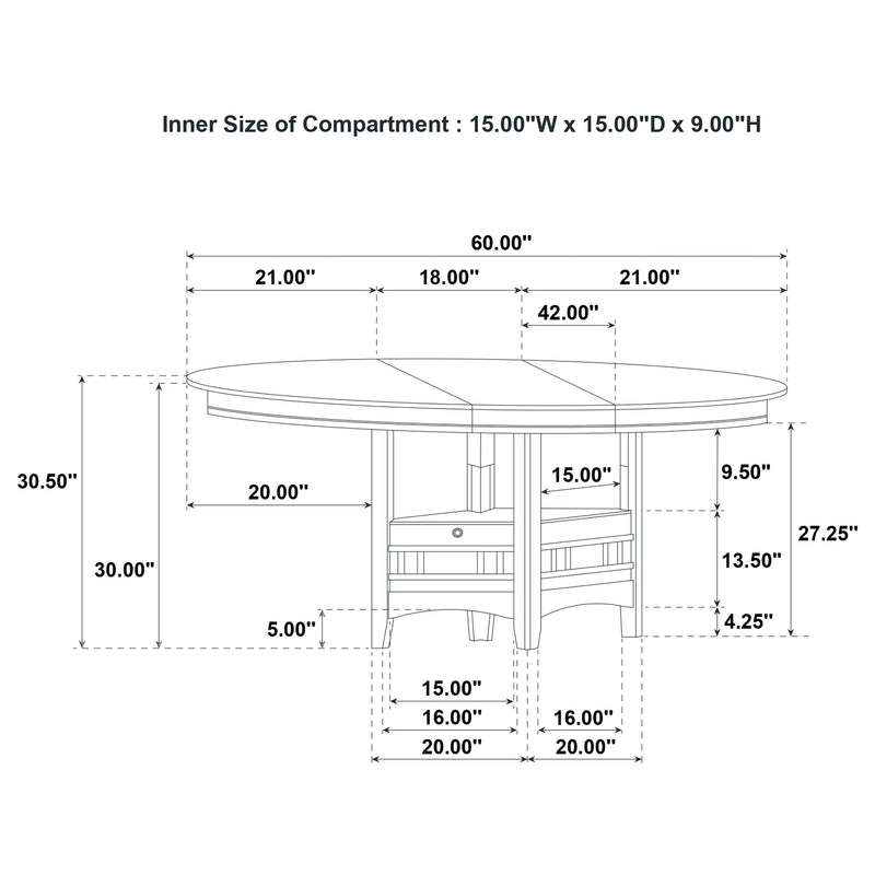 Lavon 5-piece Oval Extension Leaf Dining Set Light Oak